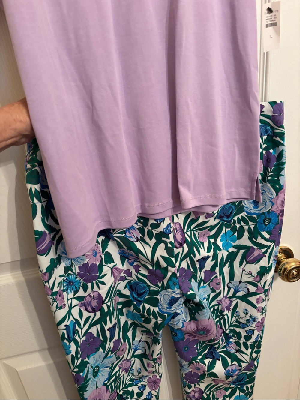 Talbots Lavender Pima Cotton Tee. NWOT